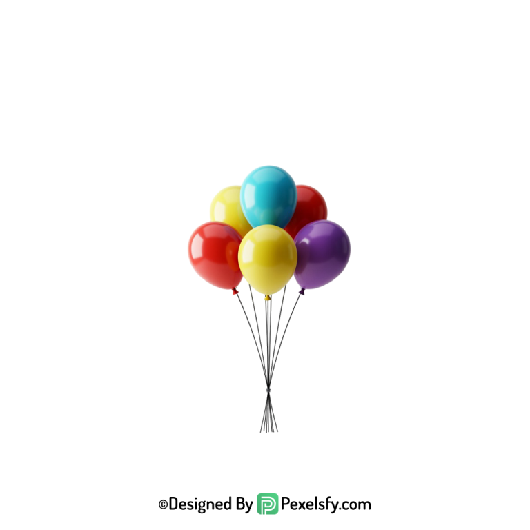 party decor balloons png image set, happy