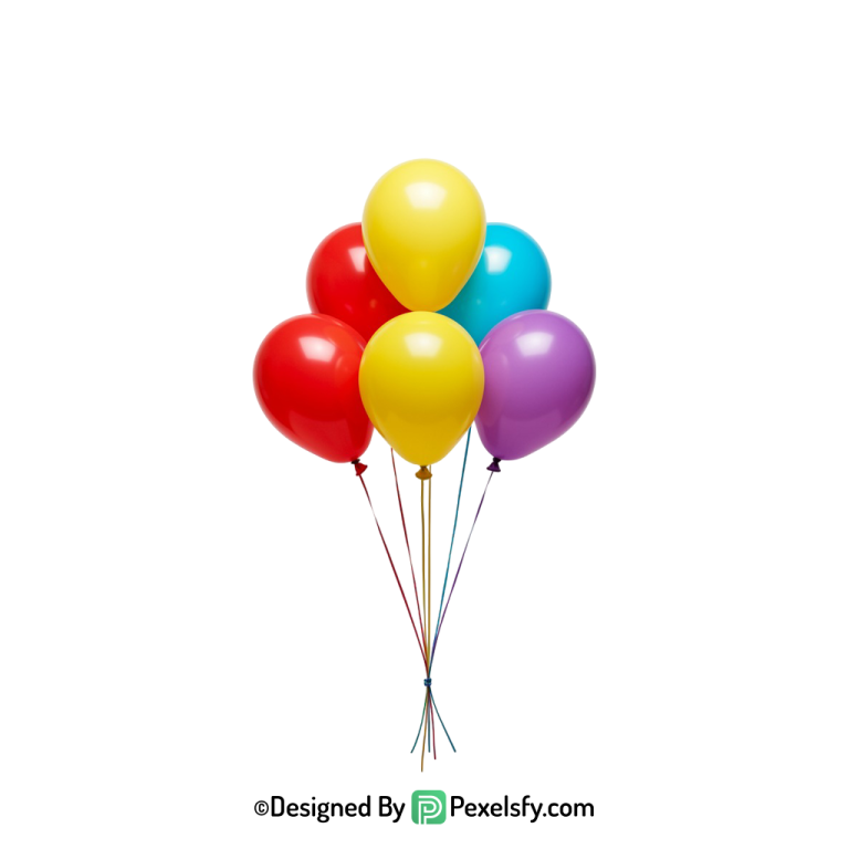 foil balloons png image vector style, happy