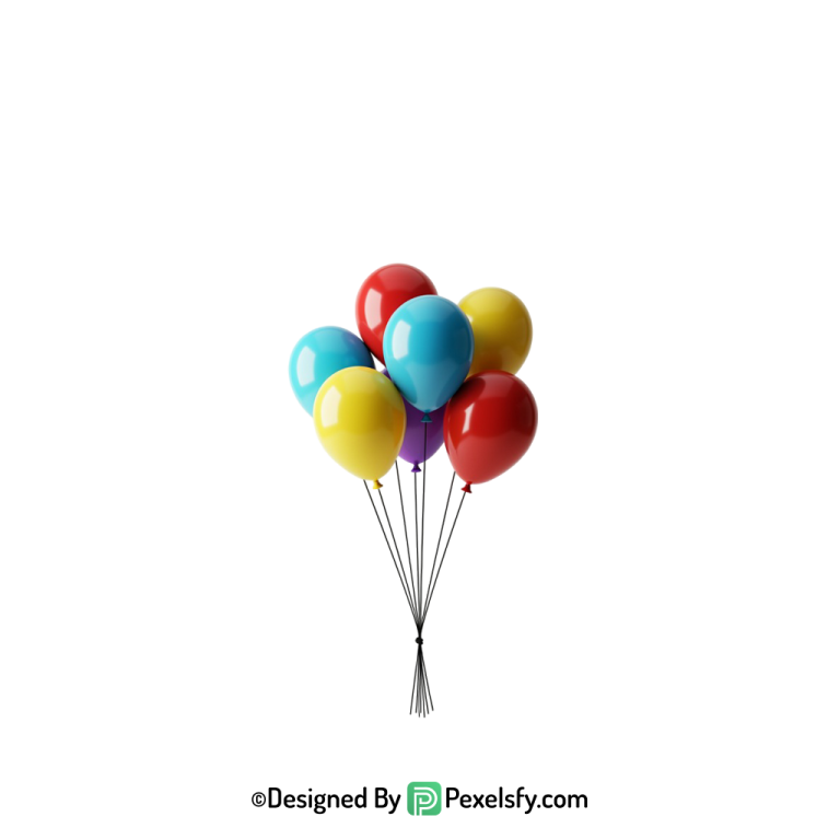 balloons png image for commercial use, happy