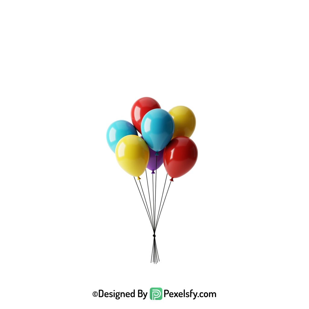 balloons png image for commercial use, happy