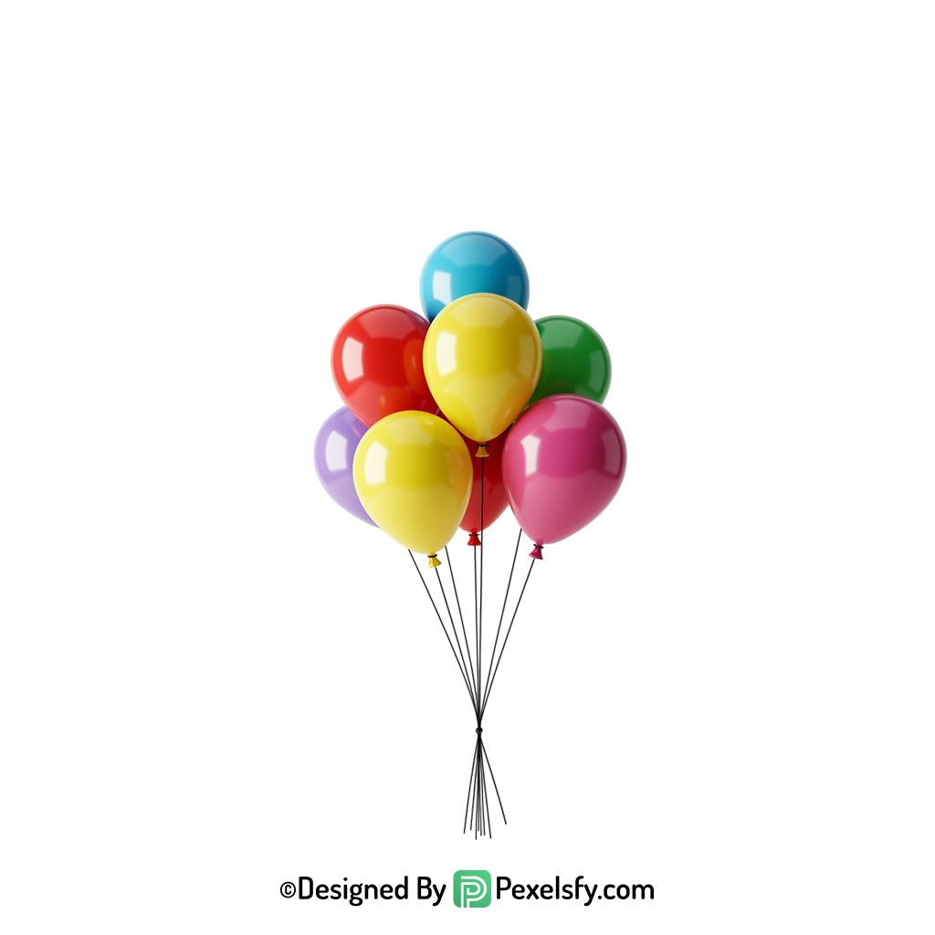 balloons png image printable graphic file, happy