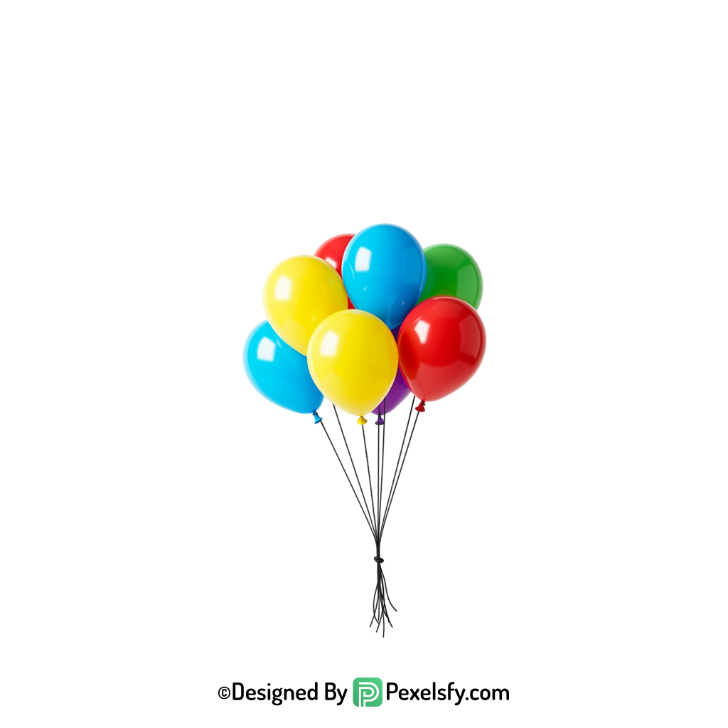 elegant balloons png image event decoration, happy
