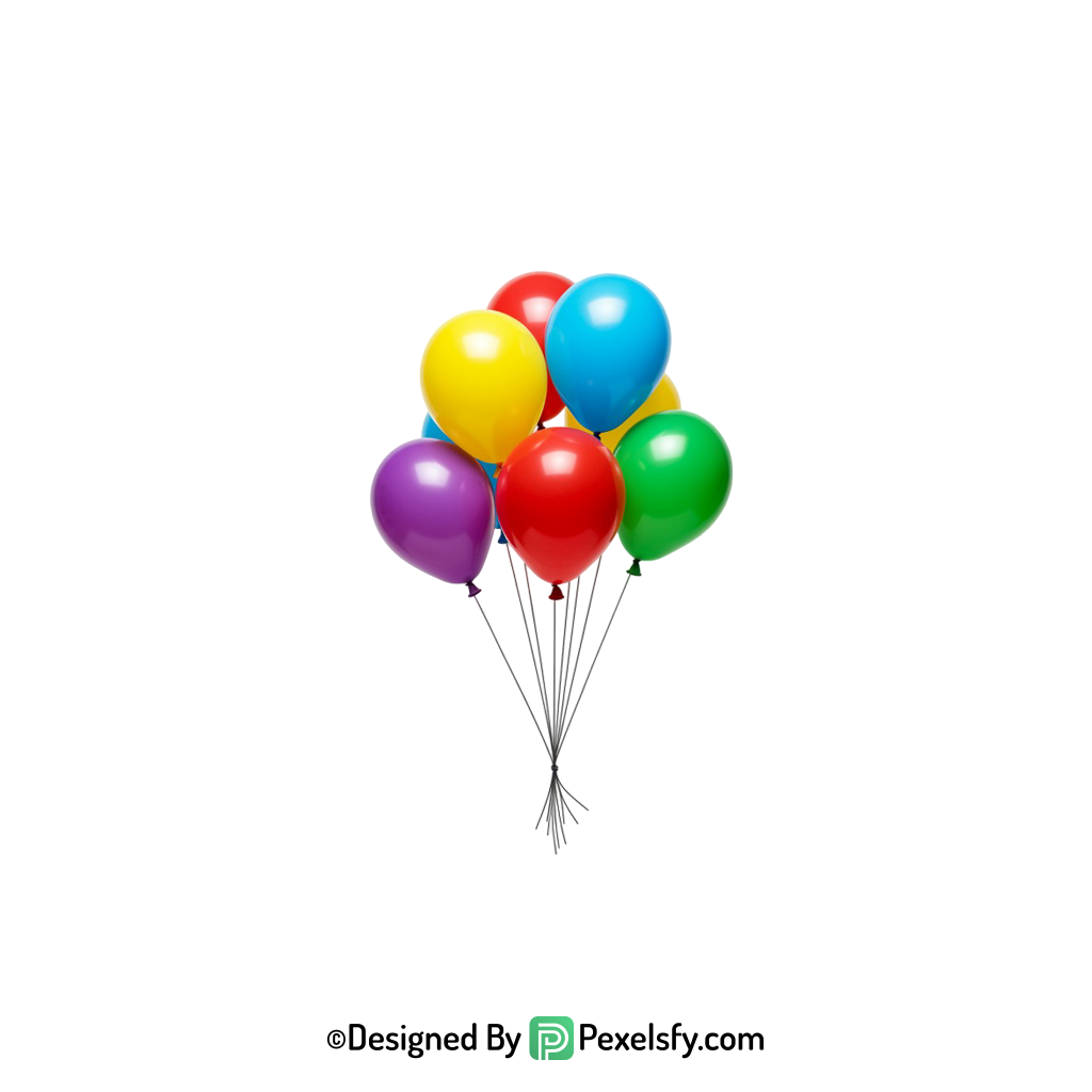 balloons png image decorative party asset, happy