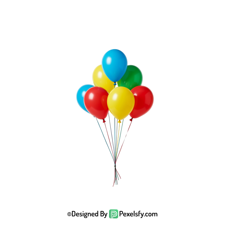 birthday party balloons png image pack, happy