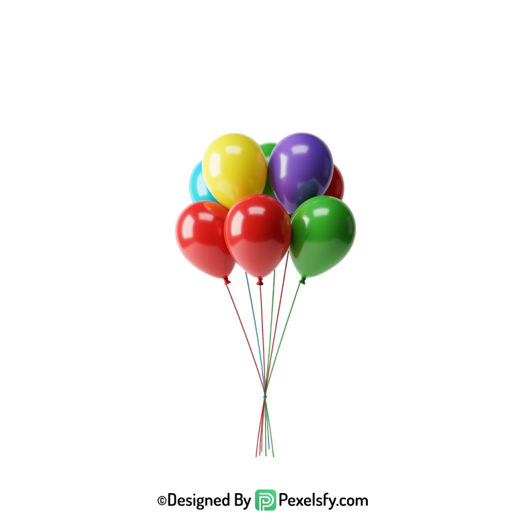 balloons png image collection for designers, happy