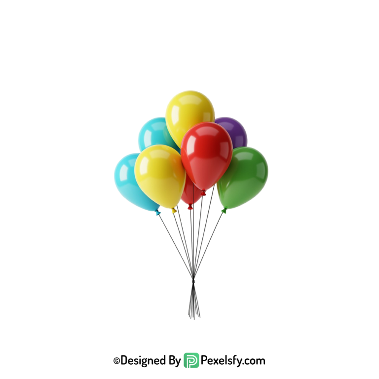 balloons png image creative colorful set, happy