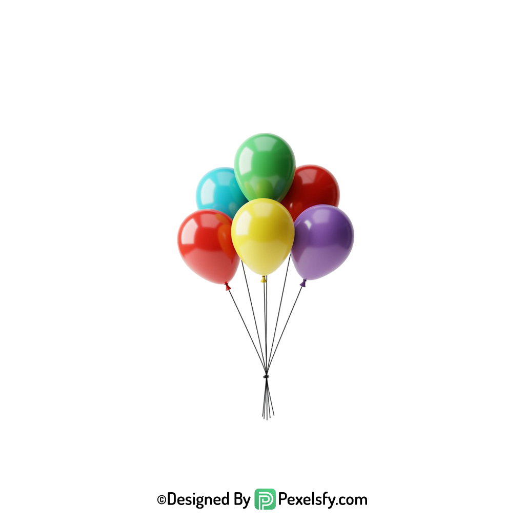 balloons png image pastel theme decor, happy