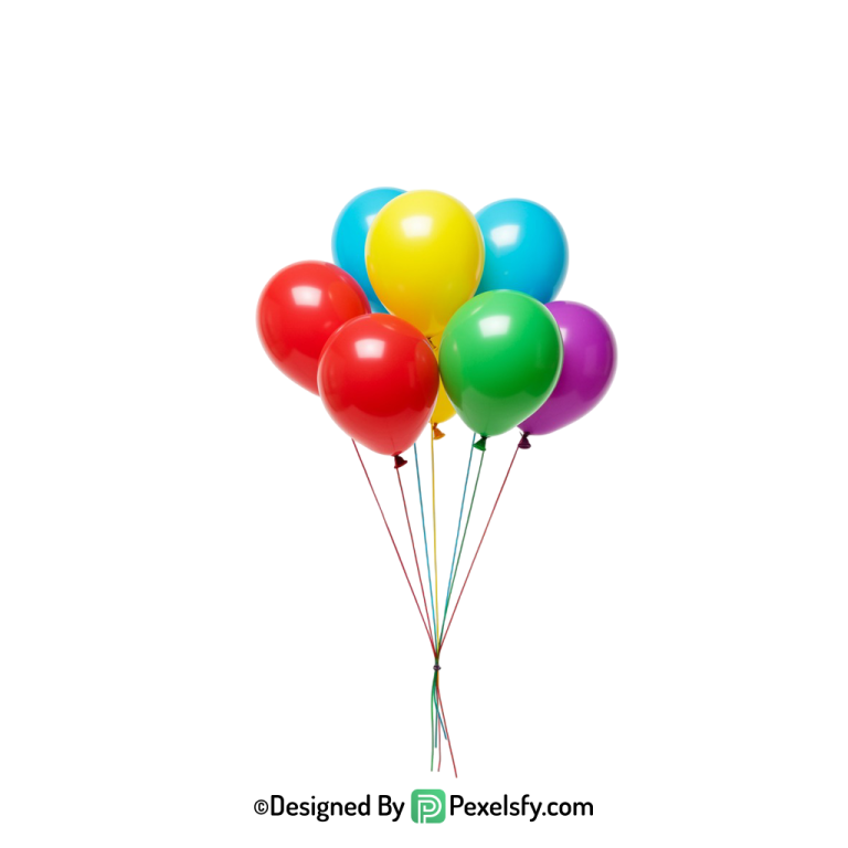balloons png image with sparkles and shine,