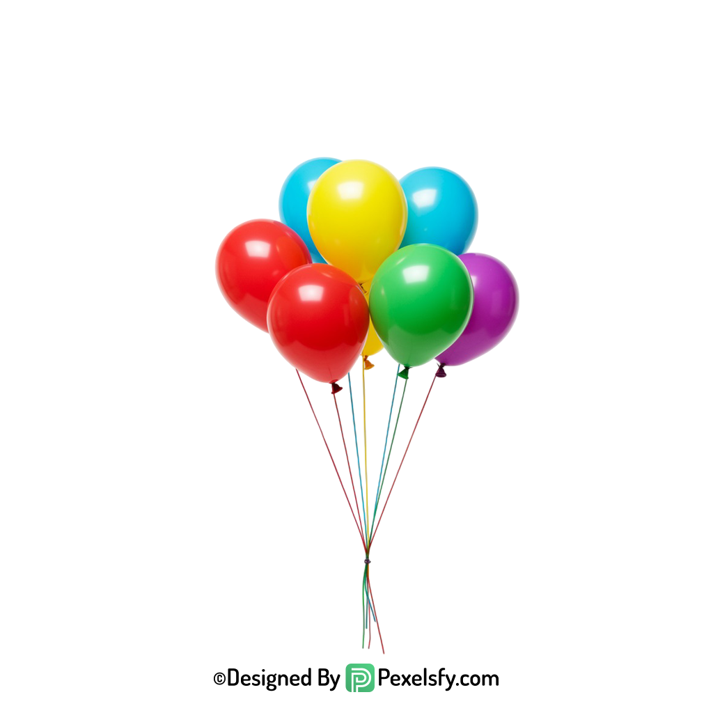 balloons png image with sparkles and shine,