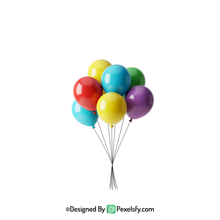 metallic balloons png image festive mood, happy