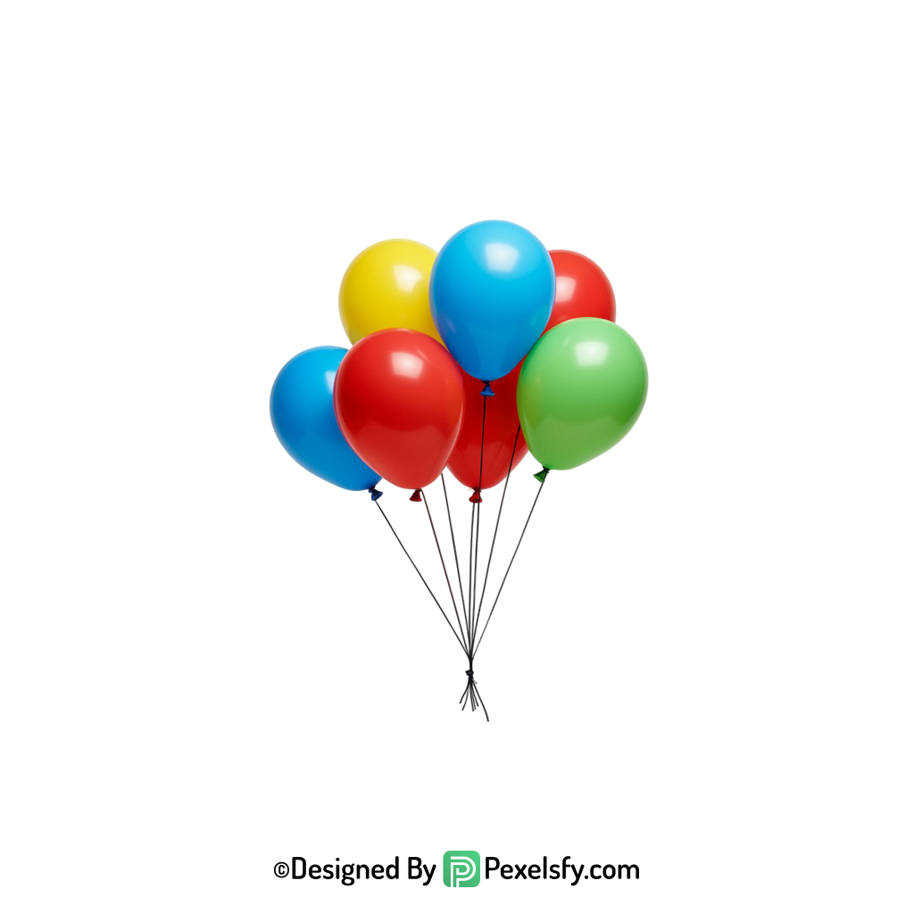 balloons png image cheerful holiday vibe, happy
