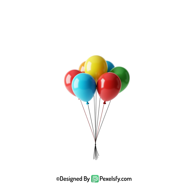 themed colourful balloons png for occasions, happy