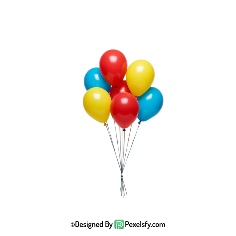 top trending colourful balloons png concept, happy