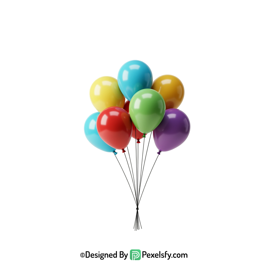 candy colour colourful balloons png background, happy