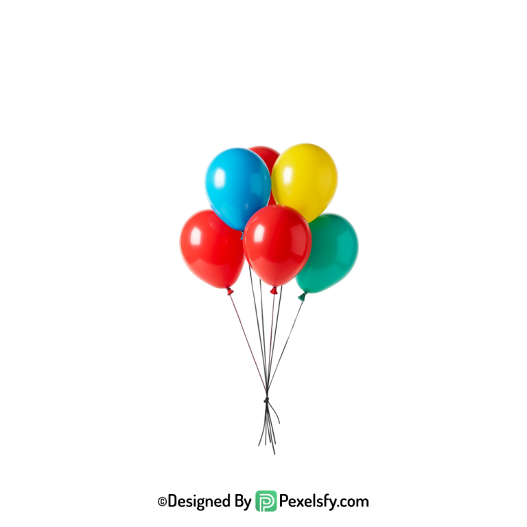 creative themed colourful balloons png bundle, happy