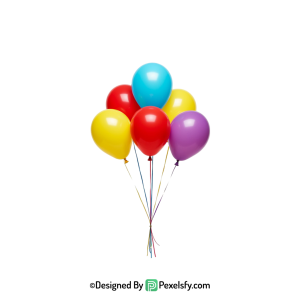 premium colourful balloons png image download, happy