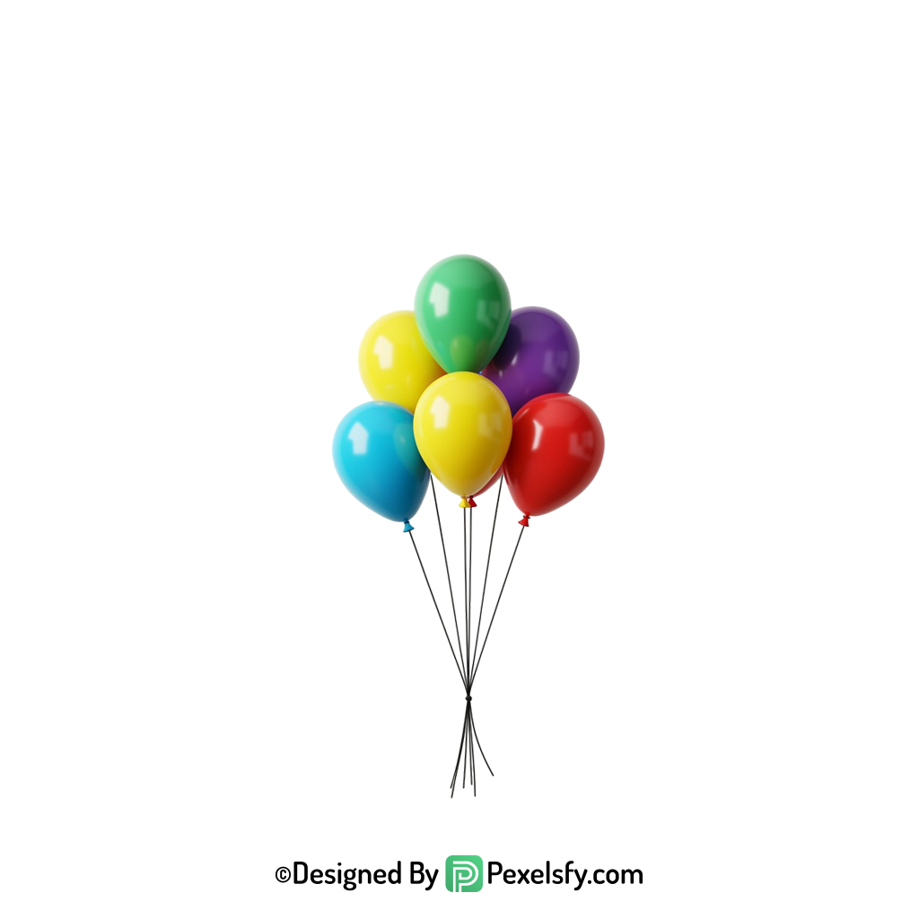 great resolution colourful balloons png piece, happy