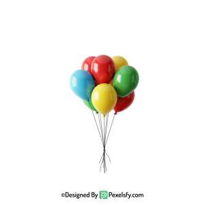 new release colourful balloons png decor, happy