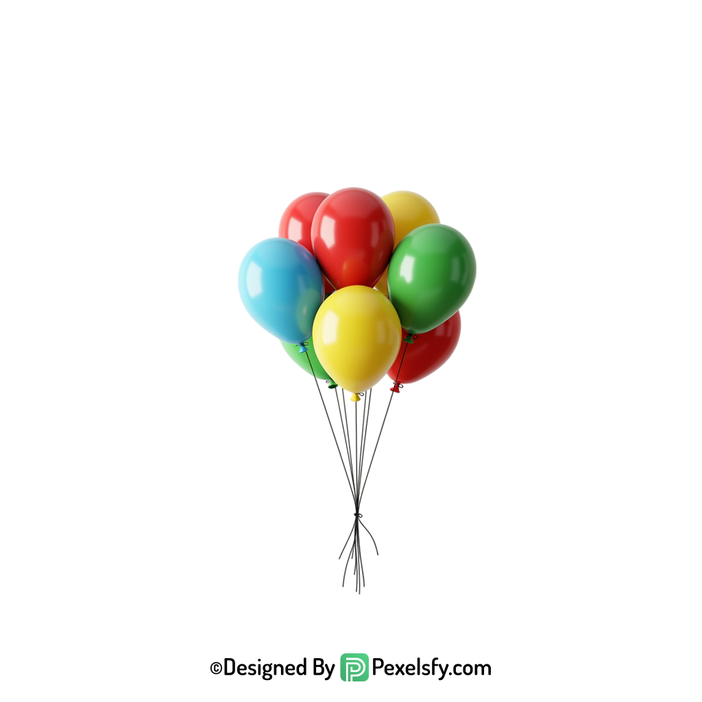 new release colourful balloons png decor, happy