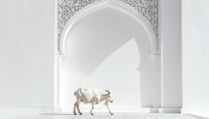 Goats Await in Eid al-Adha Shade