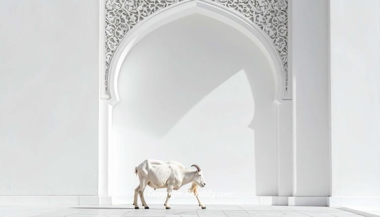 Goats Await in Eid al-Adha Shade