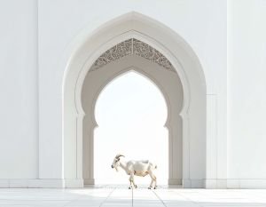Sunlight Streams Into Eid Courtyard
