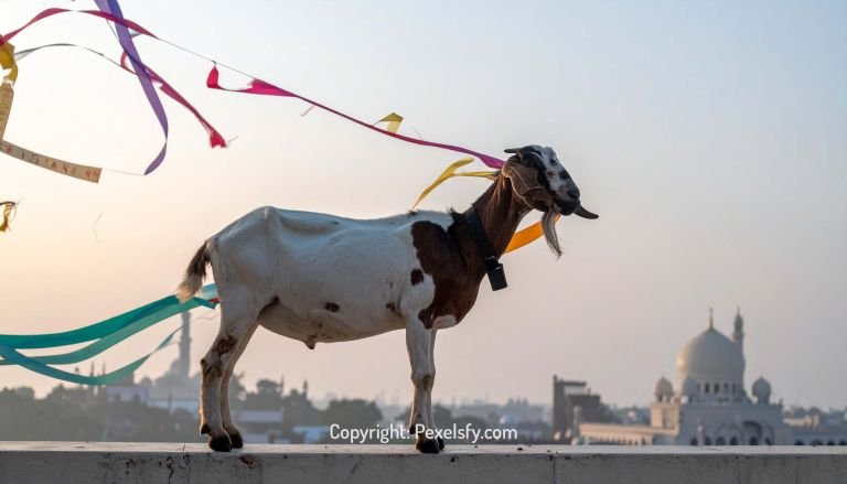 Colorful Shawls Fly During Eid Parade