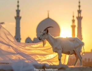 Sunset Over Mosque on Eid al-Adha