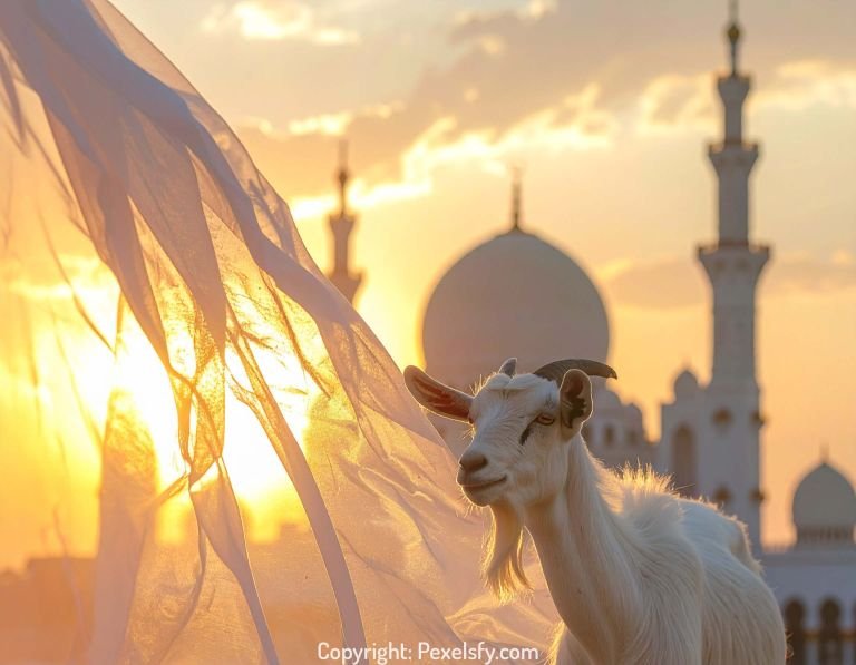 Eid Morning Lights Over Grand Mosque