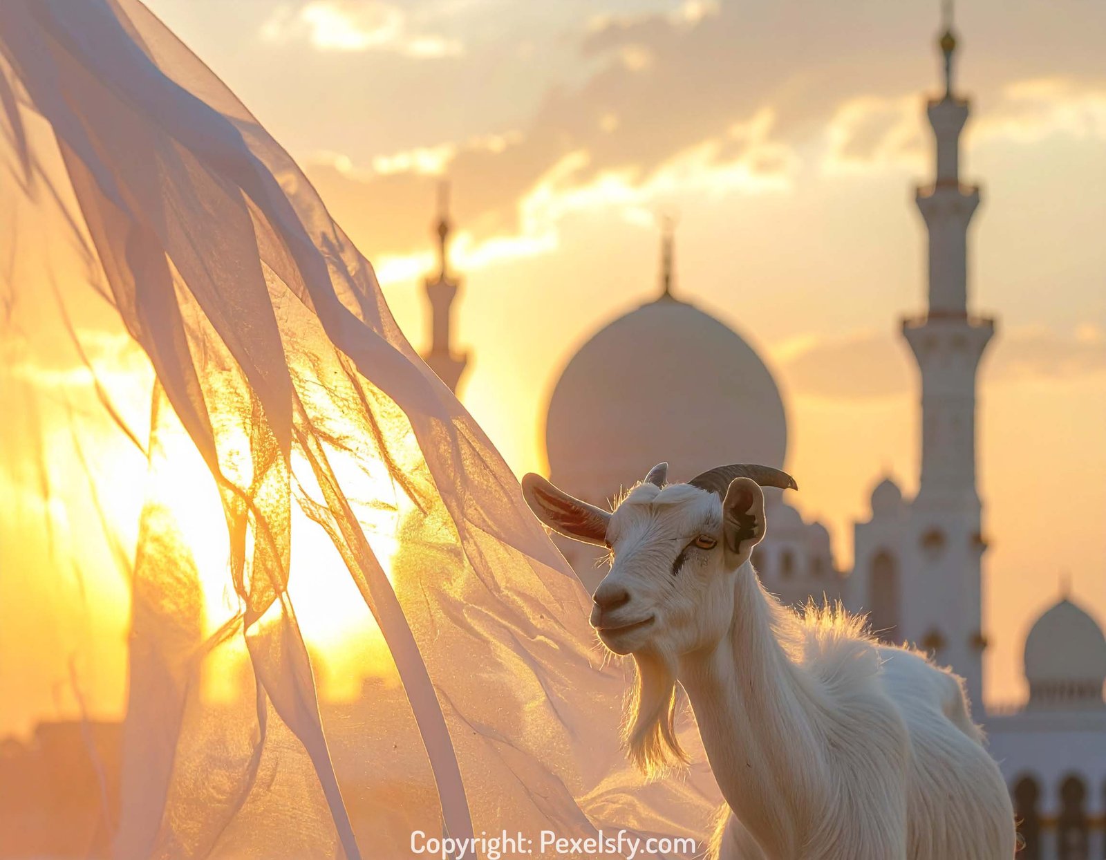 Eid Morning Lights Over Grand Mosque