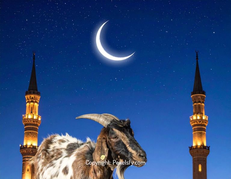 Beautiful Sky Above Eid al-Adha Mosque