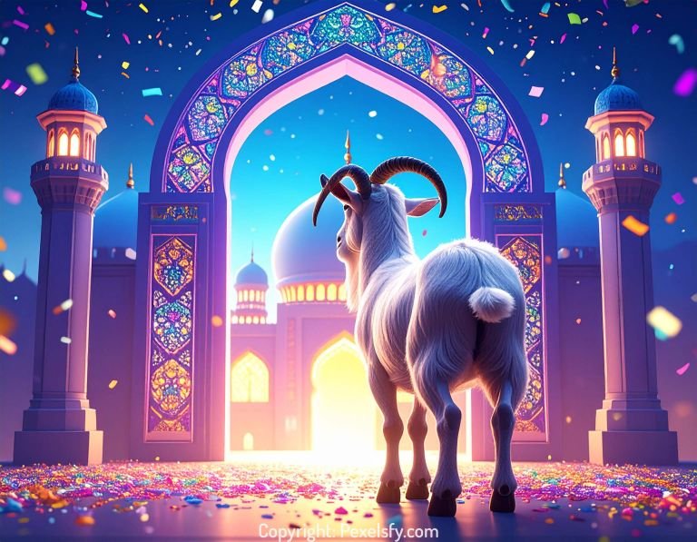 Goats Resting in Eid Morning Light