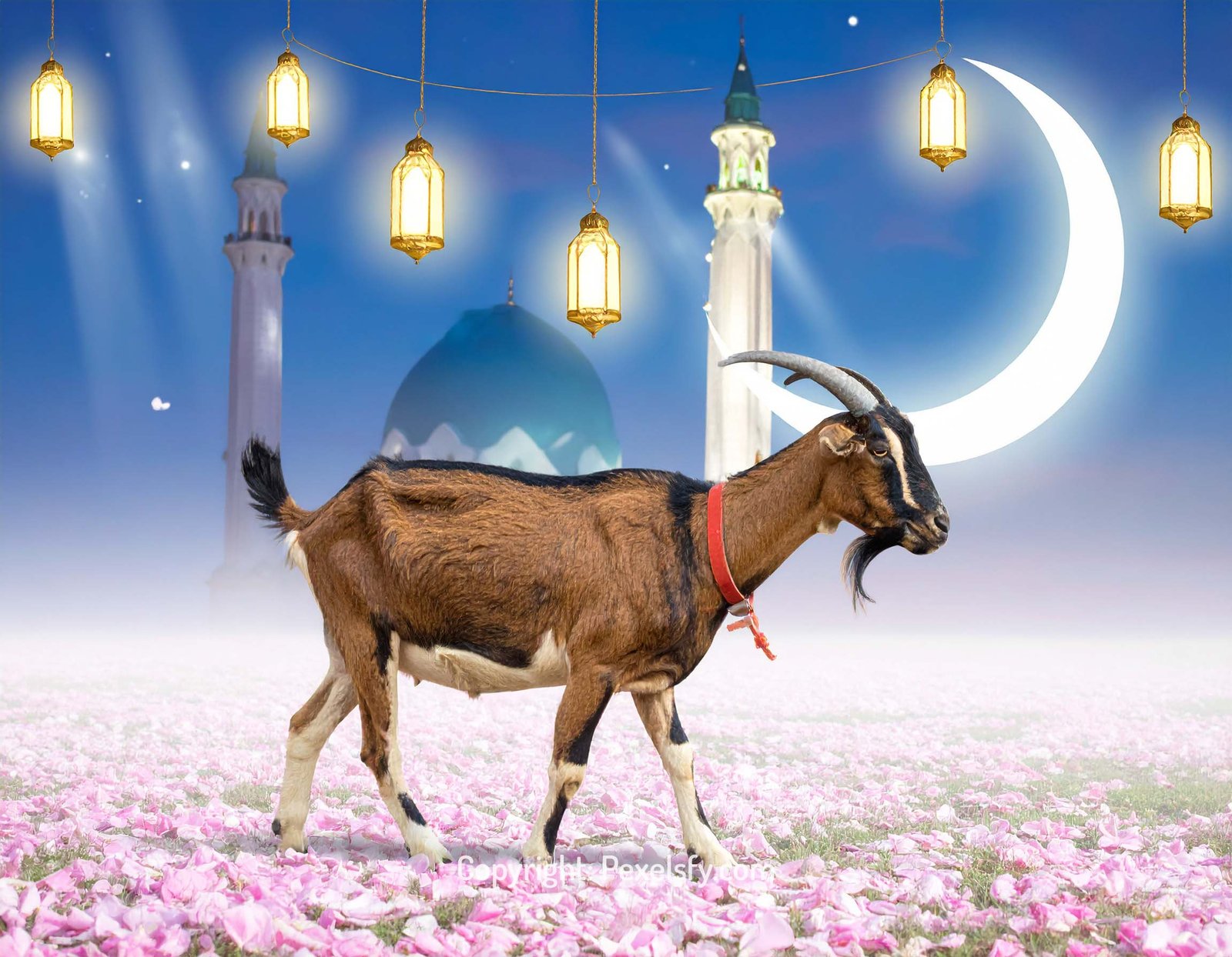 Decorated Doorway for Eid al-Adha Guests