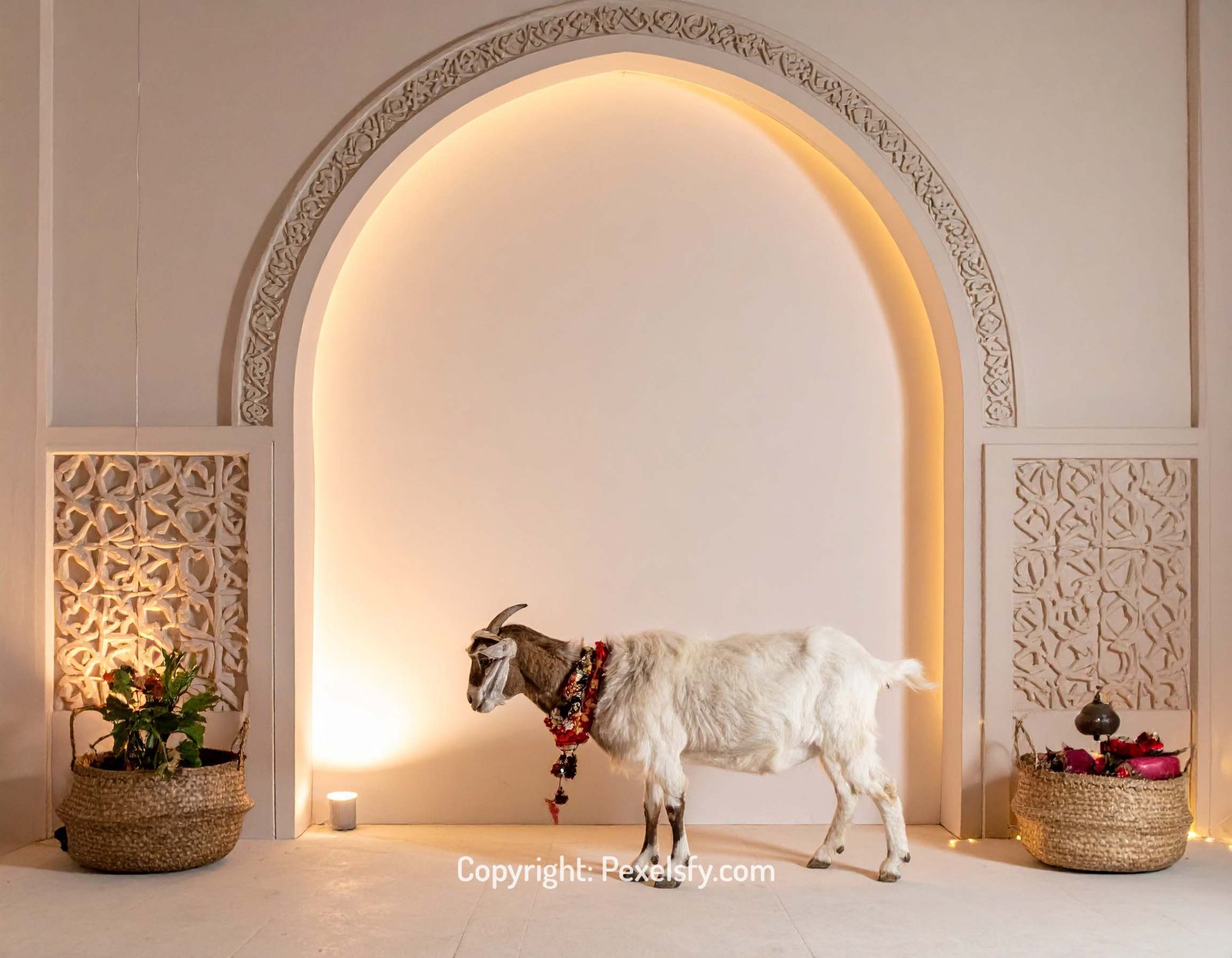 Old City Walls Adorned for Eid