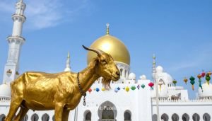 Wind Blowing Through Eid al-Adha Flags
