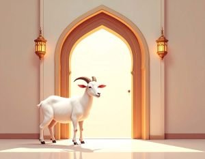 Animals Decorated for Eid Ceremony