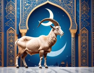Moonlight Bathes Eid al-Adha Landscape