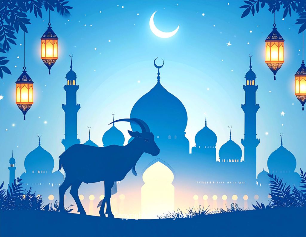 Mosque Reflections at Eid Sunset