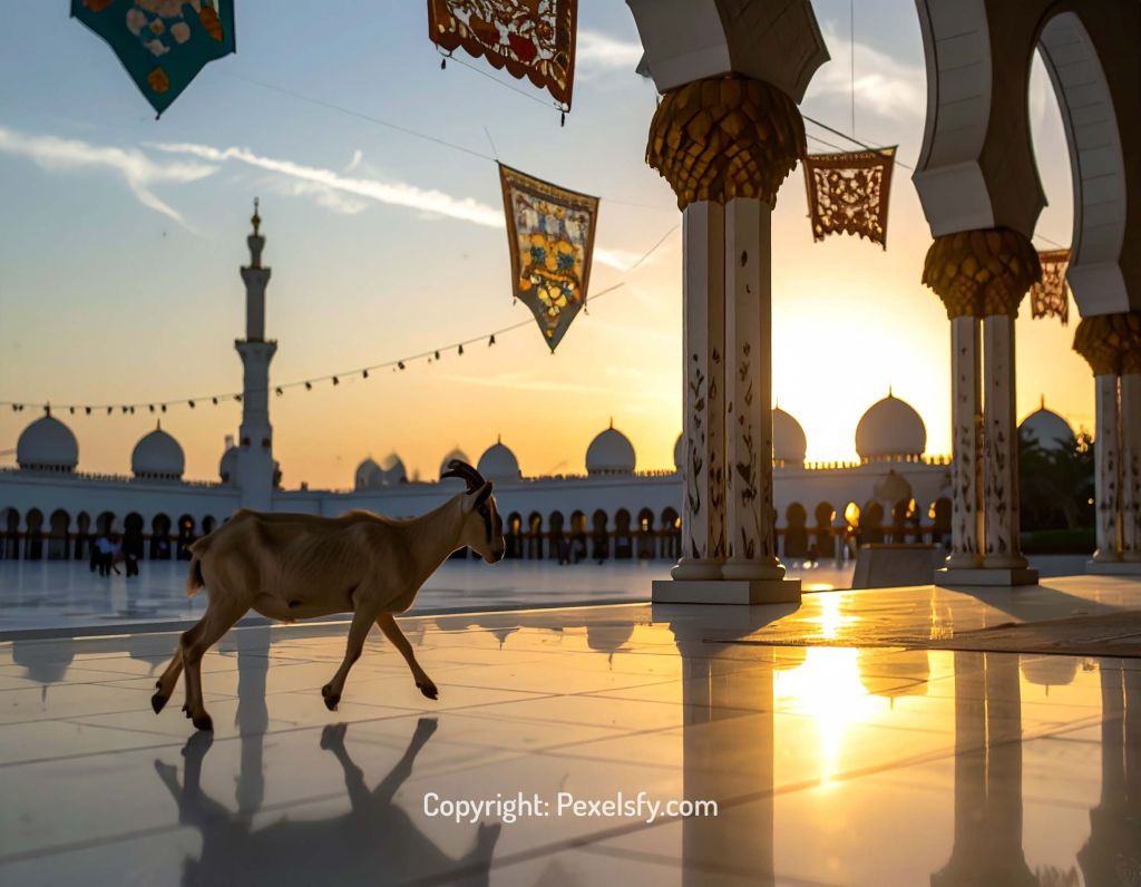 Desert Town Celebrating Eid al-Adha