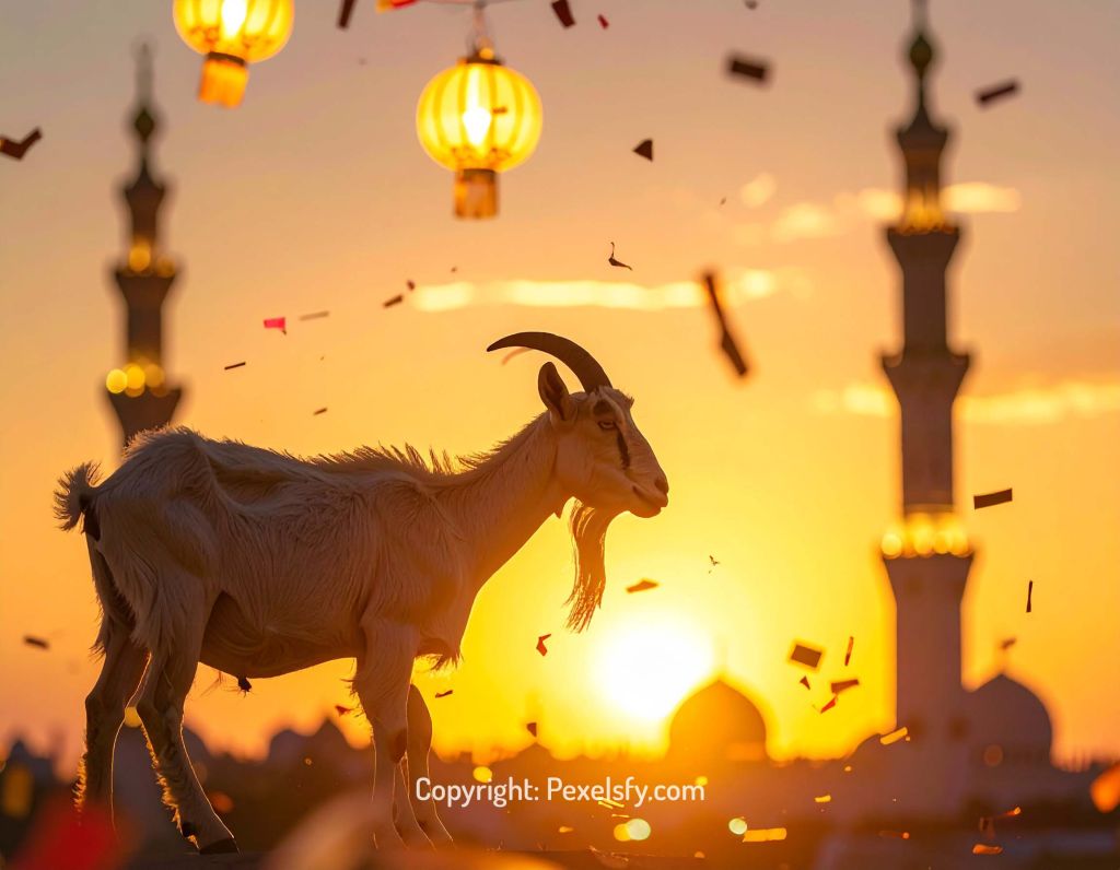 City Mosque Adorned for Eid