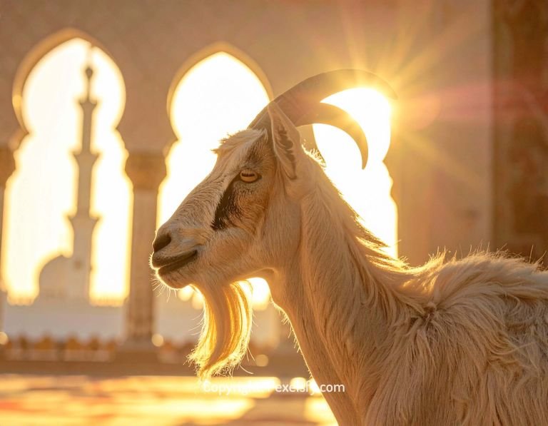 High Angle Eid Cityscape at Dawn