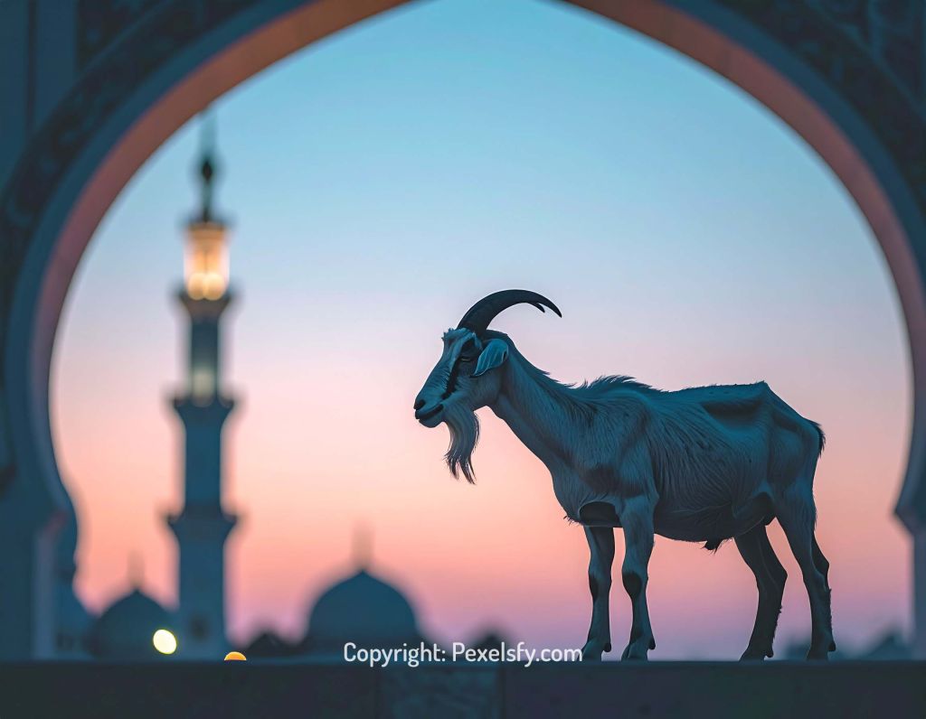 Midday Eid Scene with Bright Sky