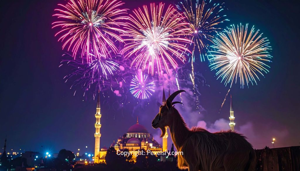 Warm Colors of Eid al-Adha Scene