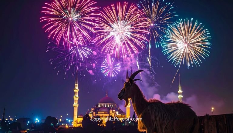 Warm Colors of Eid al-Adha Scene