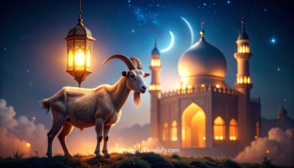 Sunbeam Through Mosque Arch on Eid