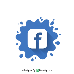 Facebook Splash Logo PNG Transparent, transparent background