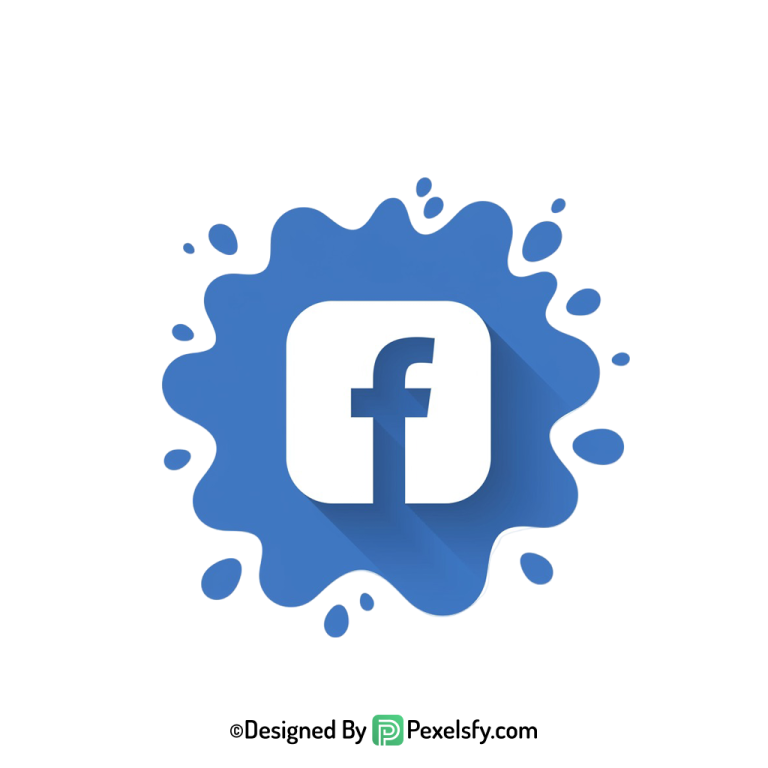 Facebook Splash Logo PNG Transparent, transparent background