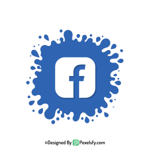 Facebook Splash Logo PNG Brush Effect, transparent