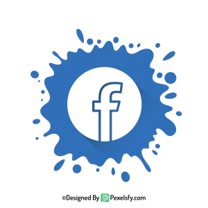 Facebook Splash Logo PNG Art, transparent background
