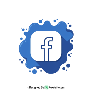 Facebook Splash Logo PNG Aesthetic, transparent background